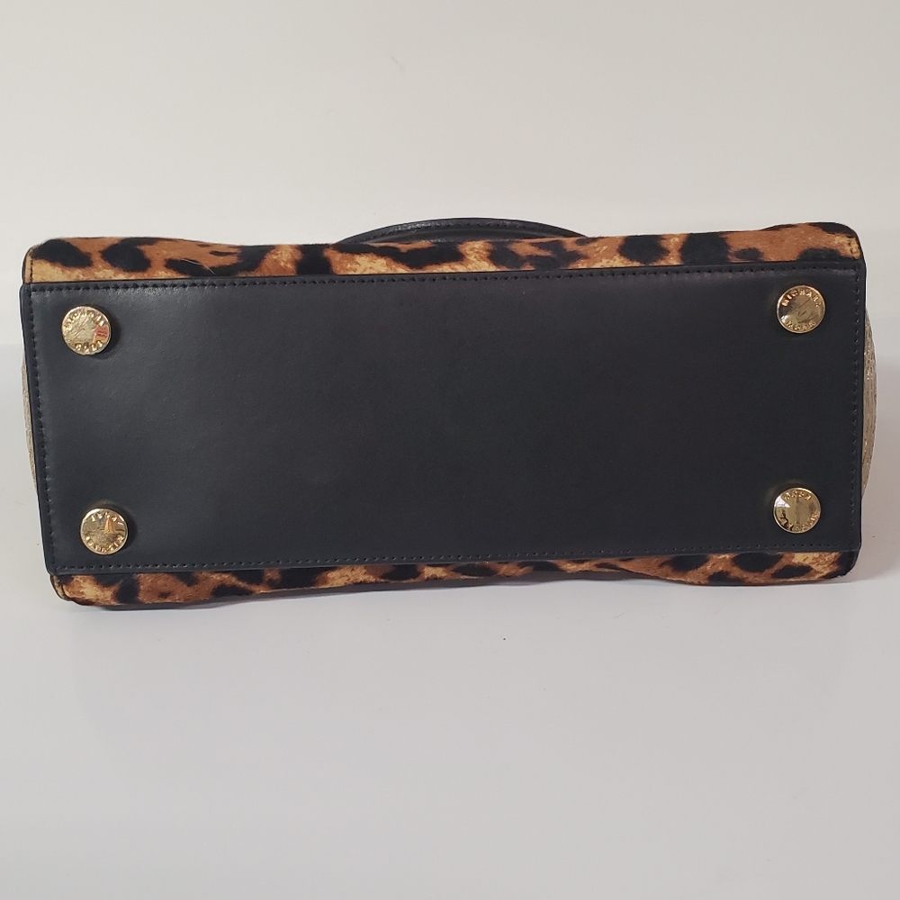 Michael Kors Leopard Print and Gold Tote Bag - Picture 11 of 14